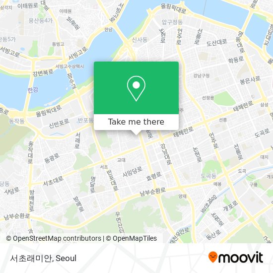 서초래미안 map