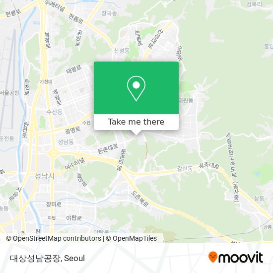 대상성남공장 map