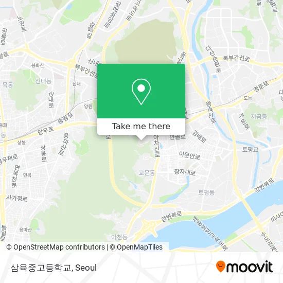 삼육중고등학교 map