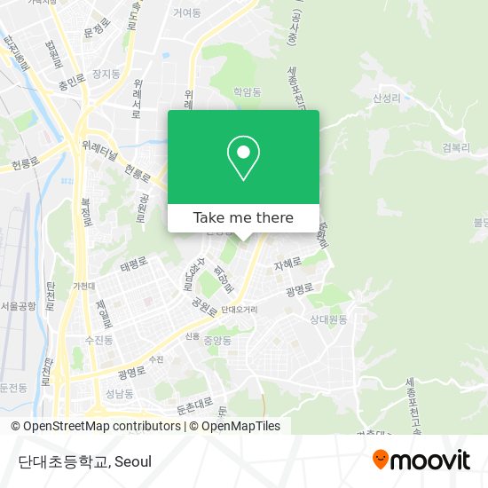 단대초등학교 map