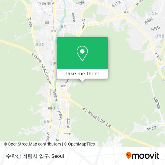 수락산 석림사 입구 map