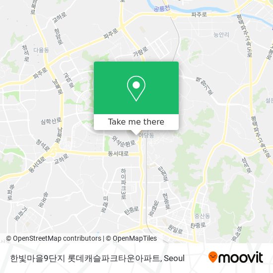 한빛마을9단지 롯데캐슬파크타운아파트 map