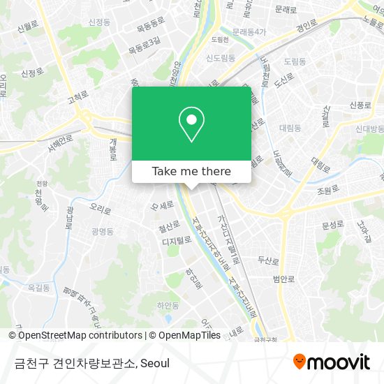 금천구 견인차량보관소 map
