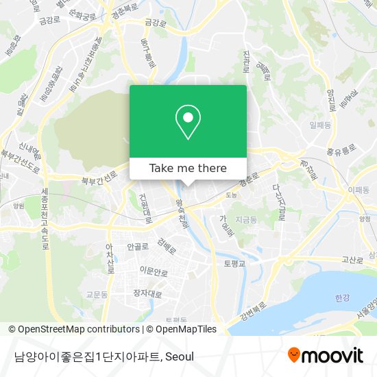 남양아이좋은집1단지아파트 map
