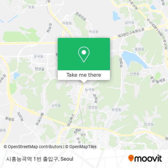 시흥능곡역 1번 출입구 map