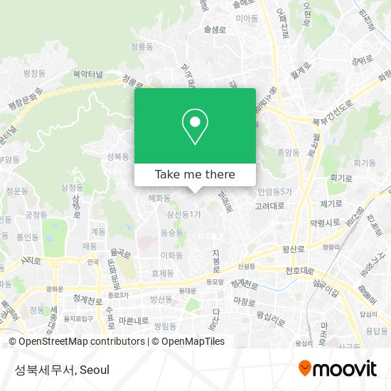 성북세무서 map