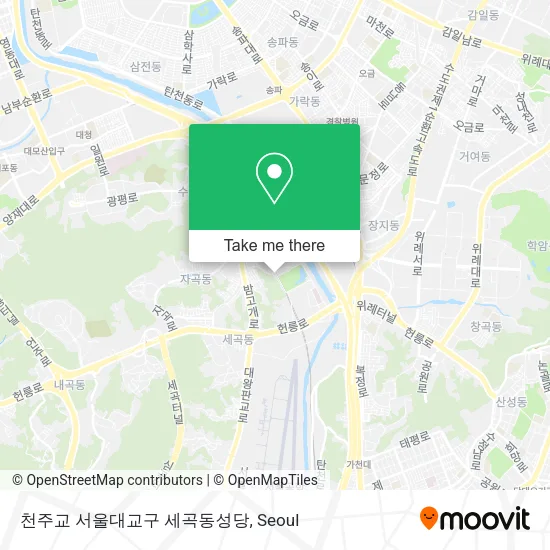 천주교 서울대교구 세곡동성당 map