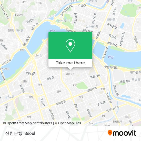 신한은행 map