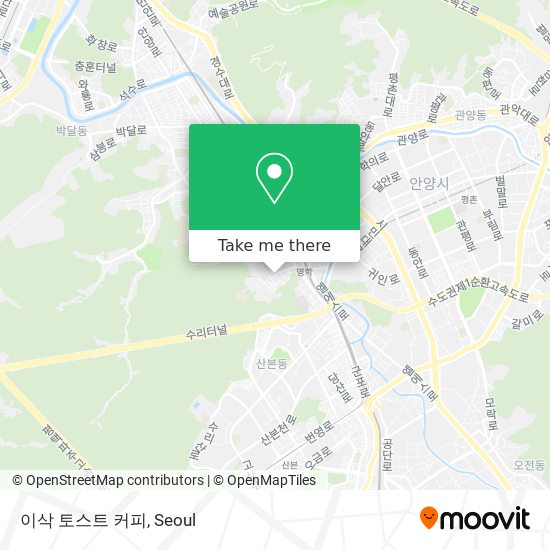 이삭 토스트 커피 map