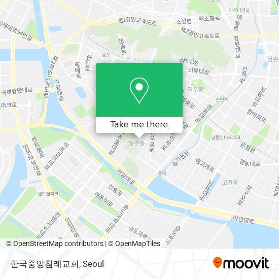 한국중앙침례교회 map