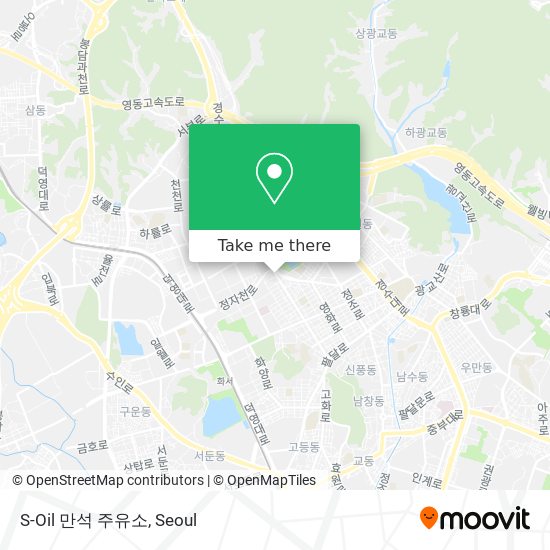 S-Oil 만석 주유소 map