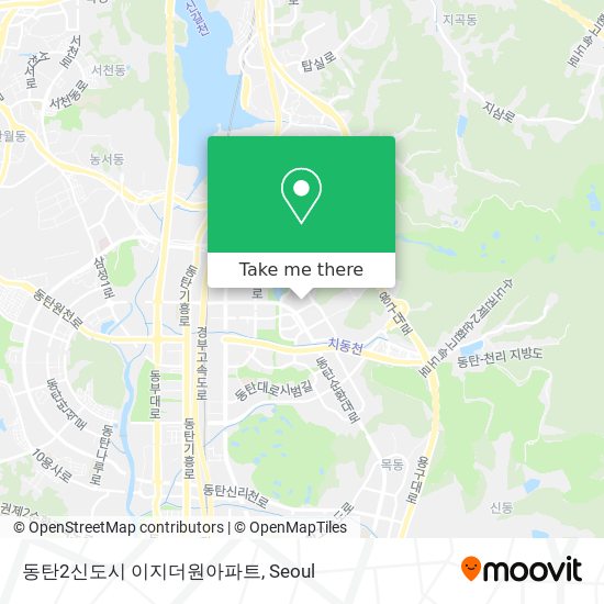 동탄2신도시 이지더원아파트 map