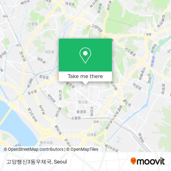 고양행신3동우체국 map