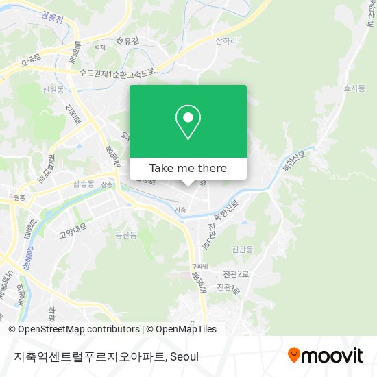 지축역센트럴푸르지오아파트 map