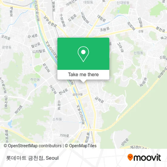 롯데마트 금천점 map