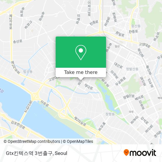 Gtx킨텍스역 3번출구 map