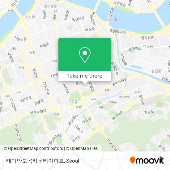 래미안도곡카운티아파트 map