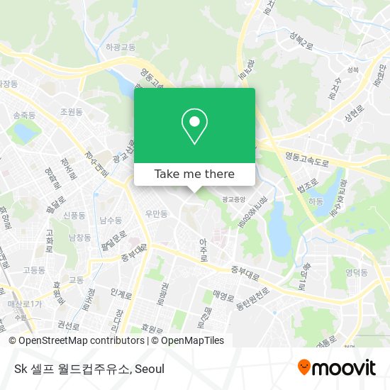 Sk 셀프 월드컵주유소 map
