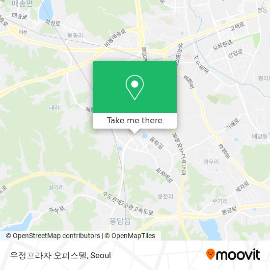 우정프라자 오피스텔 map