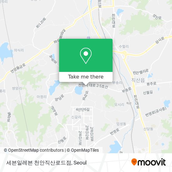 세븐일레븐 천안직산로드점 map