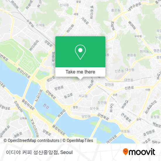 이디야 커피 성산중앙점 map