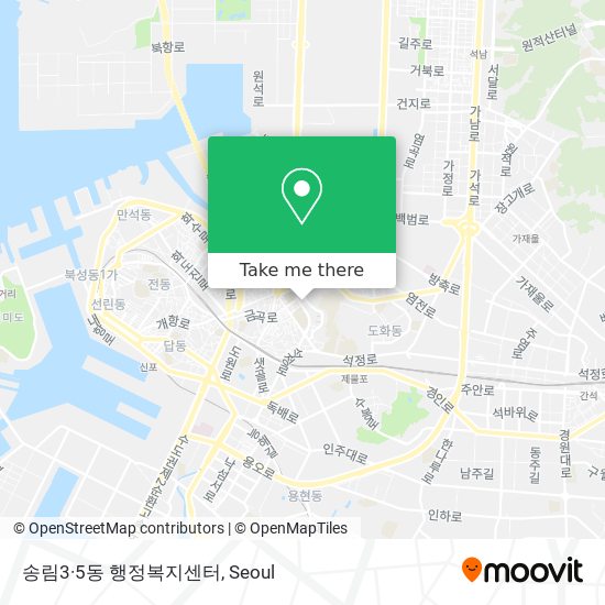 송림3·5동 행정복지센터 map