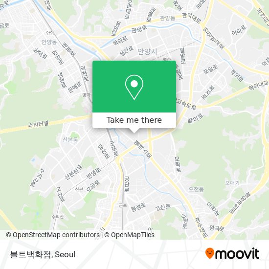 볼트백화점 map