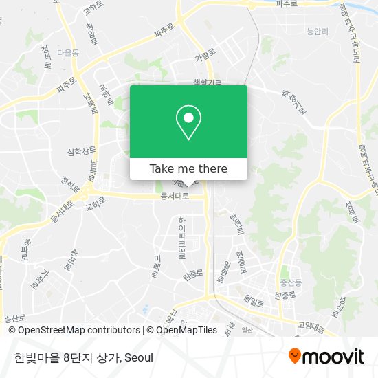 한빛마을 8단지 상가 map