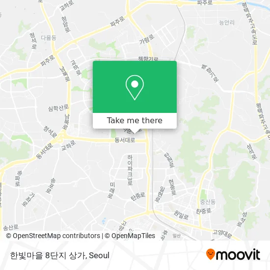한빛마을 8단지 상가 map