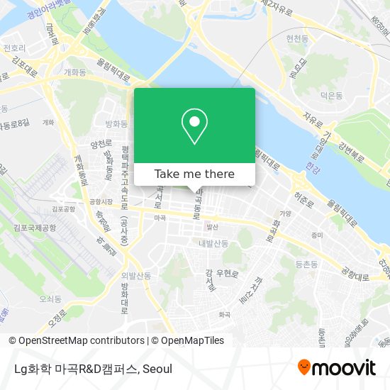 Lg화학 마곡R&D캠퍼스 map
