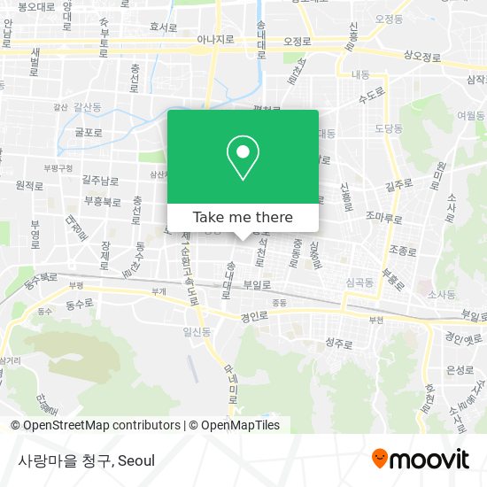 사랑마을 청구 map