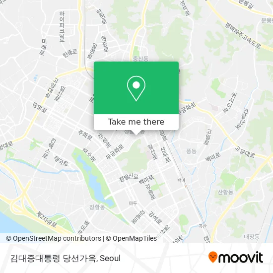 김대중대통령 당선가옥 map