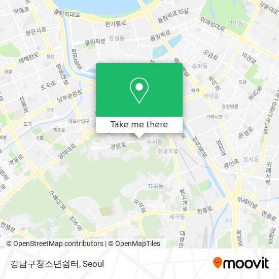 강남구청소년쉼터 map