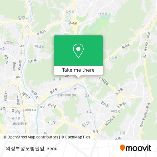 의정부성모병원앞 map