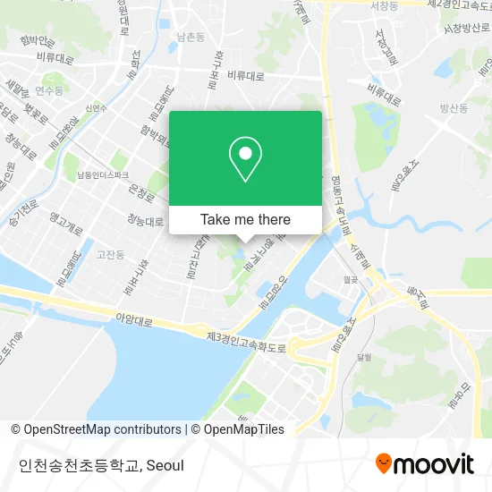 인천송천초등학교 map