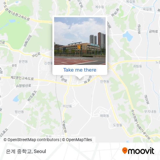 은계 중학교 map