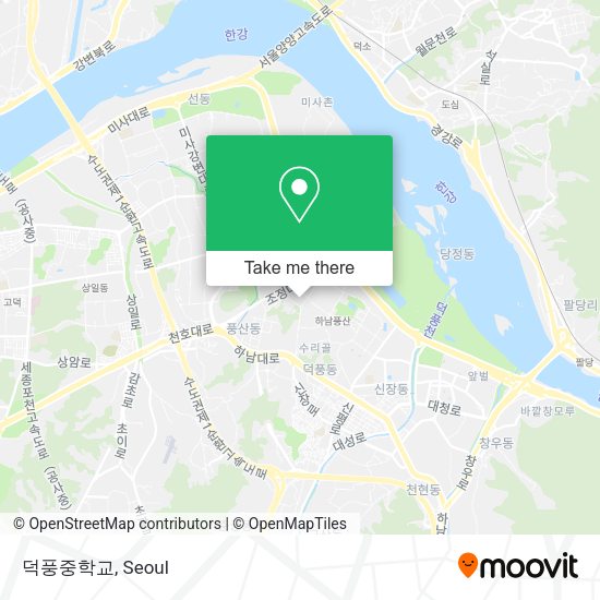 덕풍중학교 map