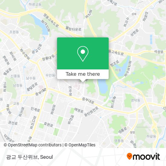 광교 두산위브 map