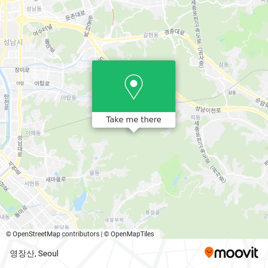 영장산 map