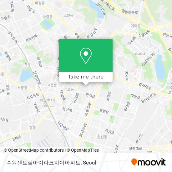 수원센트럴아이파크자이아파트 map