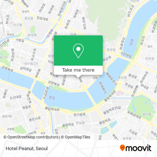 Hotel Peanut map