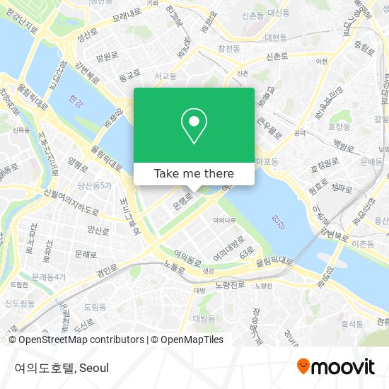 여의도호텔 map