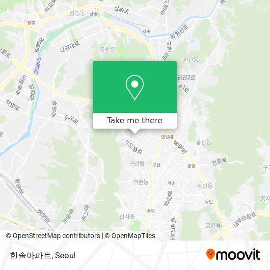 한솔아파트 map