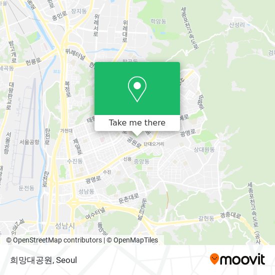 희망대공원 map