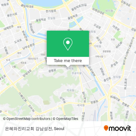 은혜와진리교회 강남성전 map