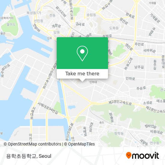 용학초등학교 map