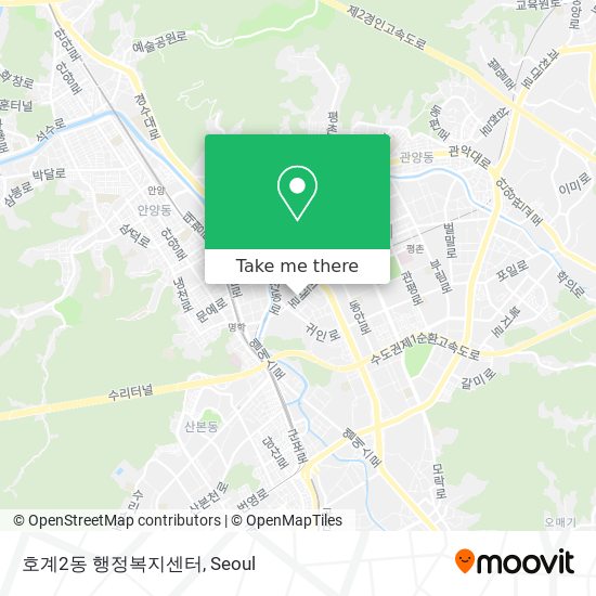 호계2동 행정복지센터 map