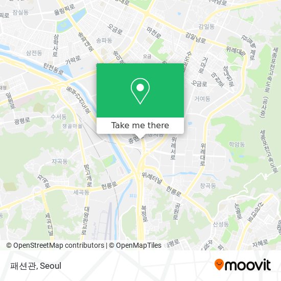 패션관 map