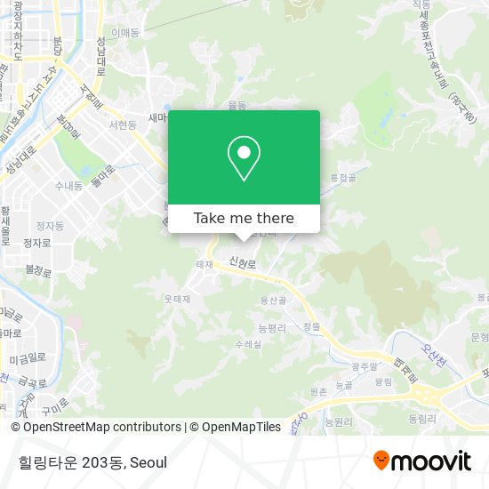 힐링타운 203동 map