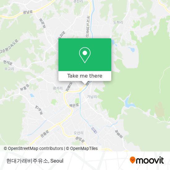 현대가래비주유소 map